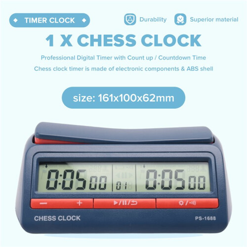 Advanced Chess Digital Timer Chess Clock Count  Down Board Game Clock 1
