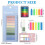 8 Pack 1020 Pieces Sticky Index Tabs with Ruler, Writable File Tabs Flags, Colored Page Makers Stick Notes 2