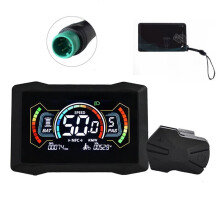 H7C E-Bike NFC LCD-Display-Meter 24V/36V/48V/60V/72V UART Typ C Elektroroller LCD-Farbanzeige NFC-Tachometer 5-PIN
