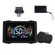 H7C Elcykel NFC LCD-Displaymätare 24V/36V/48V/60V/72V Typ C Elscooter LCD-Färgmätare UART NFC Hastighetsmätare SM5PIN