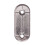 5X Oval Wardrobe Hanging Rail Rod End Bracket Support Silver Tone Pair 5