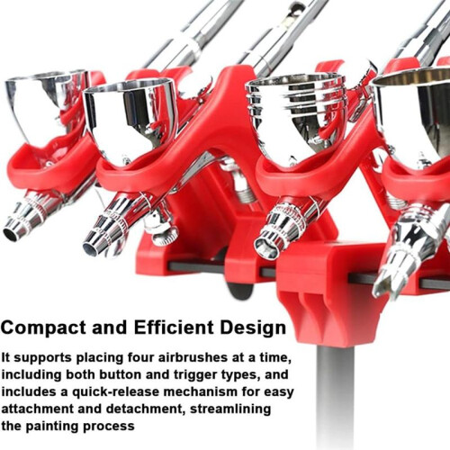 Quick-Release Airbrush Stand Quick Pull Spraying Pen Holder 30mm Adjustable Rotation for Effortlessly Convenient Use 2