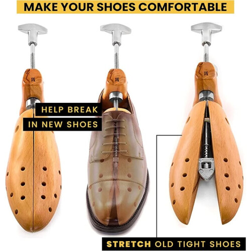 Adjustable Shaping Amplifier, Shoe Last, Solid Wood Shoe Support, Adjustable Support Width, Paint(M Size) 2