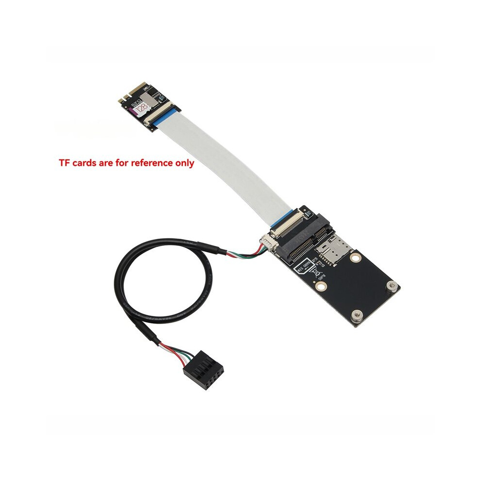 M.2 A+E Key To Pcie 3G/4G Network Module + Sim Card Slot Wifi Network Card Adapter With Tf Slot Not Support Cnvi 4712420184739