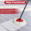 Kit de 6 Refis de Mop Giratório com Base para Mop Giratório Triangular para o-Cedar, Refil de Microfibra 3