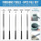 48PCS 3D Printer Tools Kit for 3D Printing Removing, Cleaning & Finishing with Deburring Tool, Files & More 3