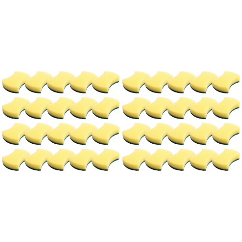80 PCS Cleaning Scrub Sponge for Kitchen Tableware Bathroom Car Wash Scrub Sponge Pad 1