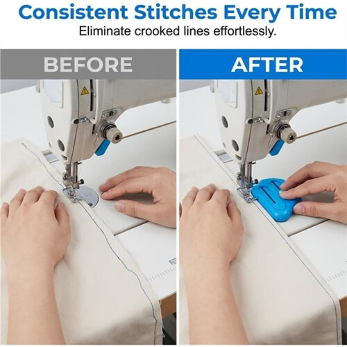 Magnetic Seam Guide, Multifunctional Anti-Rolled Polygonal Hemmer Guide with Scale, Sewing Quilting Accessories Tools 2