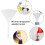 90 mm plastic Transparent funnel for kitchen / lab / garage / car fluids 2