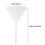 90 mm plastic Transparent funnel for kitchen / lab / garage / car fluids 8