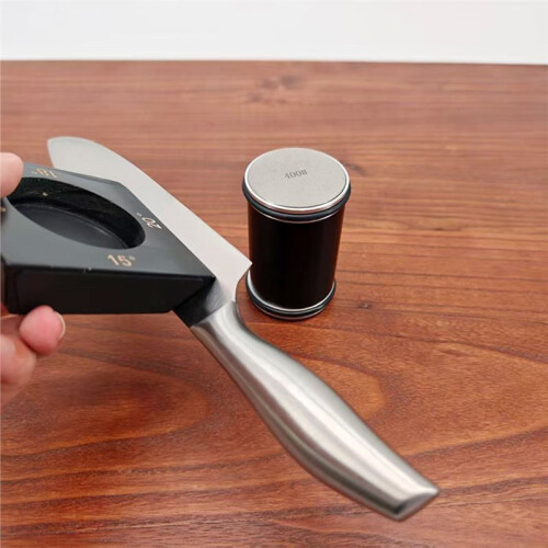 Professional Rolling Knife Sharpener Kitchen Roller Sharpeners 4angle Woodwork Sharpening System Wooden Magnet Base 1