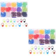 2Boîtes Clips Marqueurs ABS Multicolores Pour Crochet Outils DIY