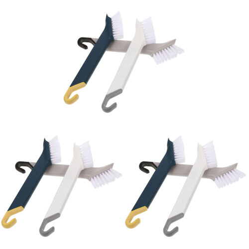 Set Of 3 Multi Function Cleaning Brush Brushes Small Spaces Sink For