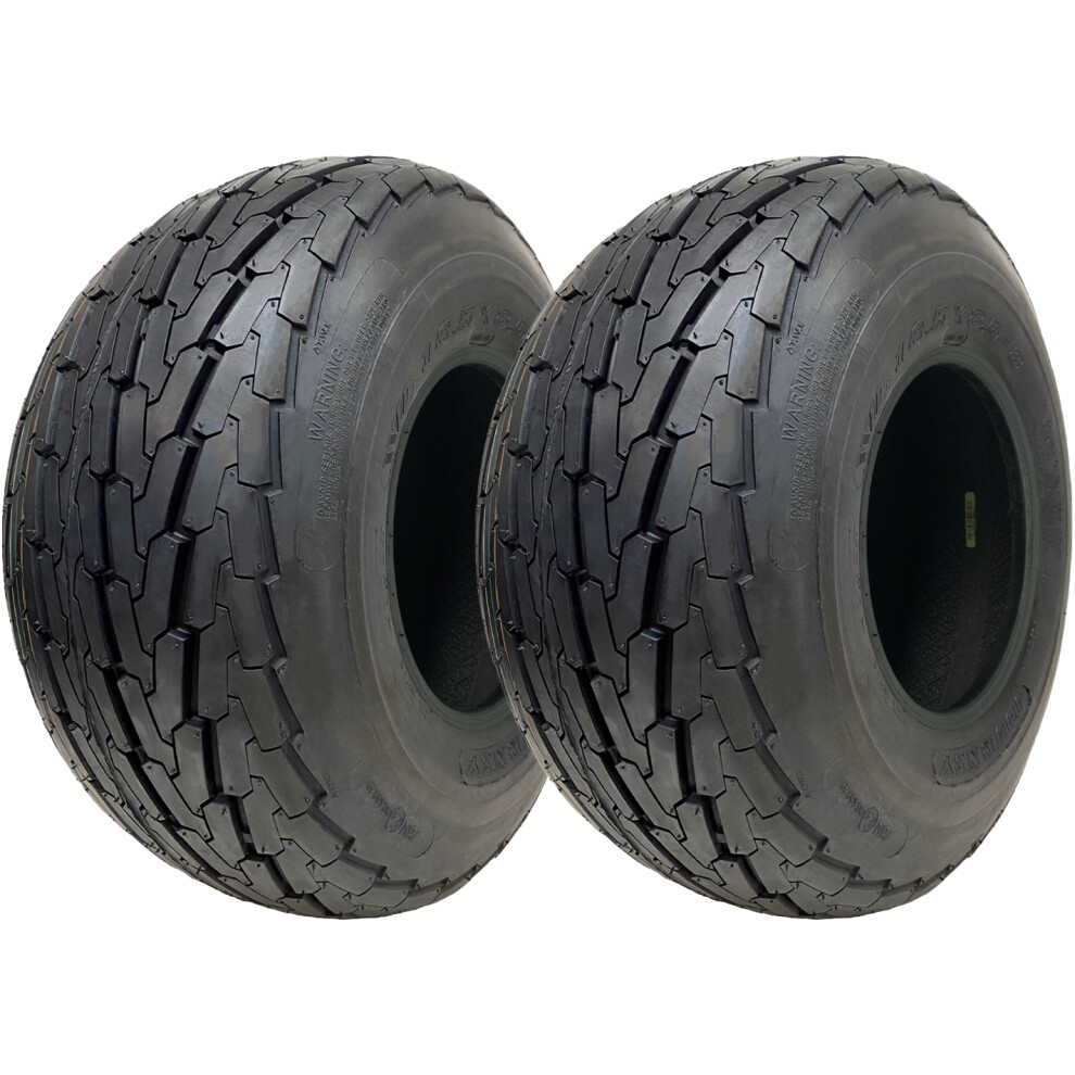 18.5X8.50-8 Trailer Tyre 6-Ply High Speed Road Legal 425Kgs 215/60-8 (Set Of 2) 5056116802729
