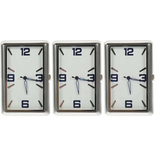 3 Pcs Car Self-Adhesive Clock Thermometer Battery Small Decor In 2
