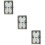 3 Pcs Car Self-Adhesive Clock Thermometer Battery Small Decor In 8