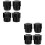 8Pcs Durable Black Plastic Soprano Saxophone Replacement Plug 5