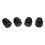 8Pcs Durable Black Plastic Soprano Saxophone Replacement Plug 8
