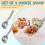 2Pcs 4oz Release Cookie Scoops Ice Cream Scooper with Trigger Release Portion Scoop Stainless Steel for Portion Control 3