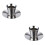 2Sets Kaffeebecher Doppelwandig Mit Untersetzer Langlebig 6