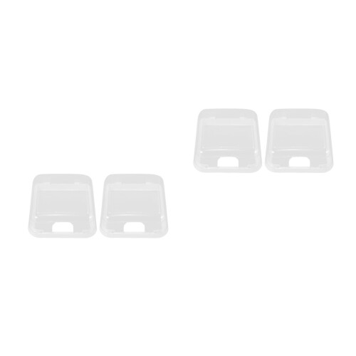 4Stk Selbstklebende Außen Steckdosenschutzbox Transparent 2