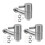 3Pièces Robinet Distributeur Vin Argent Résistant Usage Pro 2