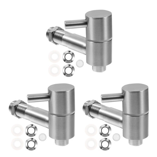 3Pièces Robinet Distributeur Vin Argent Résistant Usage Pro 1