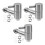 3Pièces Robinet Distributeur Vin Argent Résistant Usage Pro 3