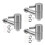 3Pièces Robinet Distributeur Vin Argent Résistant Usage Pro 7
