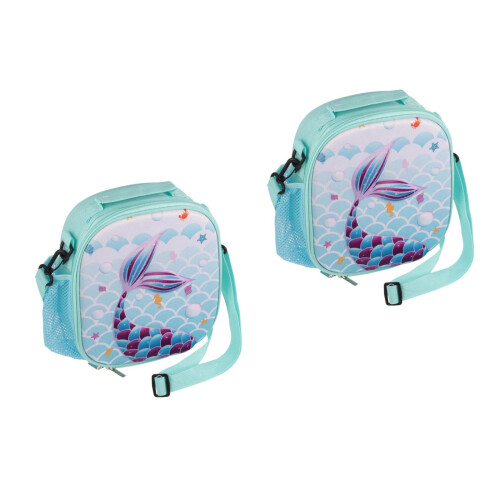 2Pièces Déjeuner Portable Isotherme Bleu Assorti Pour École 1