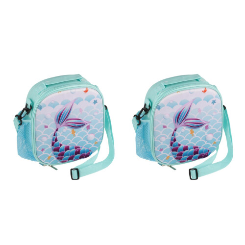 2Pièces Déjeuner Portable Isotherme Bleu Assorti Pour École 2