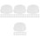 96Pièces Accessoires Flûte Silicone Transparent Bouchons Clés Ouverts 2