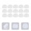 96Pièces Accessoires Flûte Silicone Transparent Bouchons Clés Ouverts 9