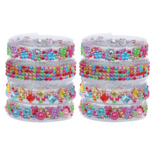 8Rouleaux De Rubans Strass Acryliques Multicolores Adhésifs Pour DIY