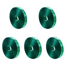 5Rouleaux Ruban De Décoration Vert En Tissu Pour Cadeaux DIY Fête