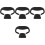 4Sets Black Vr Face Pad Set PU Sponge Light Blocking Comfort Accessory 2