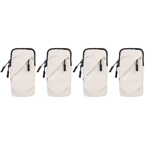 4Pcs Grey Workout Phone Armband Durable Arm Band Storage Pouch 2