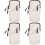 4Pcs Grey Workout Phone Armband Durable Arm Band Storage Pouch 4