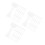 60Pcs DIY Transparent Hand Fan Handles ABS Plastic Fan Making Sticks 5