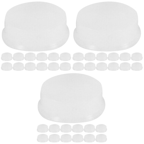 72Pièces Capuchons Clés Flûte Silicone Transparent Protection Douce 1