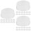 72Pièces Capuchons Clés Flûte Silicone Transparent Protection Douce 5