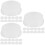 72Pièces Capuchons Clés Flûte Silicone Transparent Protection Douce 6