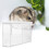 2Pièces Bac ABS Transparent Hamster Toilette Bain Accessoires Sable 3