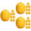 24Pcs Mini Artificial Lemon Models Yellow Resin Lifelike Decor Props 5