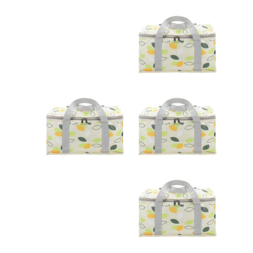 4Pièces Portable Isolation Aliments Vert Clair Pour Pique- 2