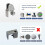 8pcs Adjustable Boat Clip, Floating Boat Square Guardrail Clip, Hook Float Rail Buckle for Buffer, Nylon Material 7