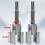 Integrated Internal & External Pipe Threading Tool, Electric Drill Compatible Pipe Threader Kit, 1/2inch+3/4inch 8