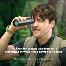7x32 Monocular Telescope 27mmLarge Eyepiece Waterproof HD Spyglass Low Light Night Vision for Outdoor Adventures Camping