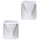 2Pcs Oxford Cloth Washing Machine Protector Silver Waterproof Cover 3