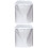 2Pcs Oxford Cloth Washing Machine Protector Silver Waterproof Cover 5